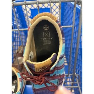 Twisted X Men's Serape Canvas Casual‎ Shoes Loafers Boat Deck Size M